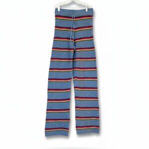 Free People FP Beach Mariner Sweater Pants | Dusty Blue Combo | Size XS